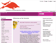 Tablet Screenshot of edition-lingua-mundi.com